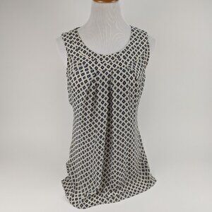 Cabi Dressy Sleeveless Blouse - Cream/blue/black/pink